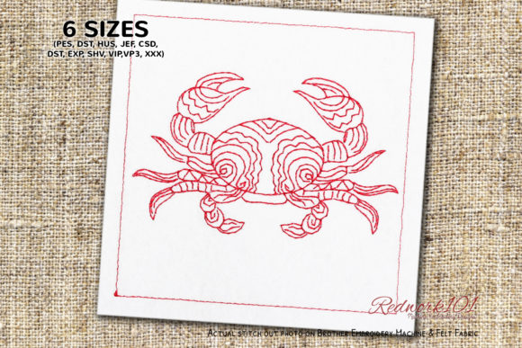Abstract Cancer Crab Lineart Design