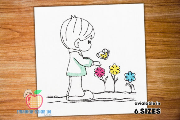 Boy with Butterfly Sketch