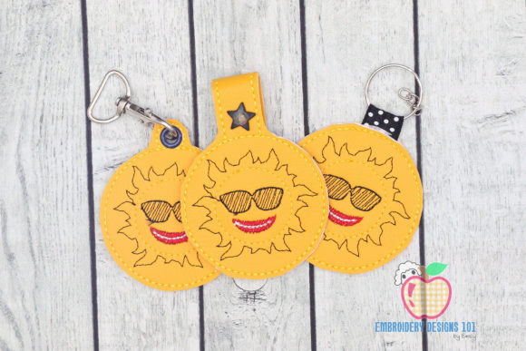 Cool Cartoon Sun ITH Keyfob Design
