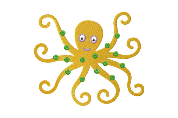 Cute Octopus with Tentacles
