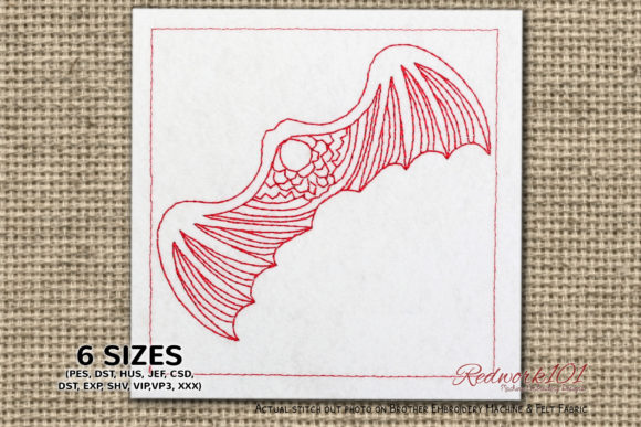 Fantasy Dragon Flying Embroidery Design