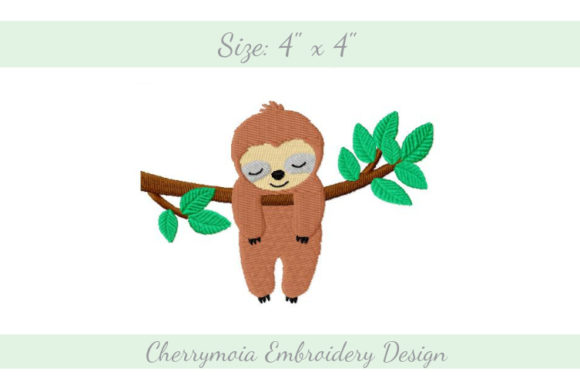Hanging Sloth: A Craft Fair-Worthy Wild Animal Embroidery Design