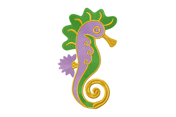Stylized Cute Seahorse