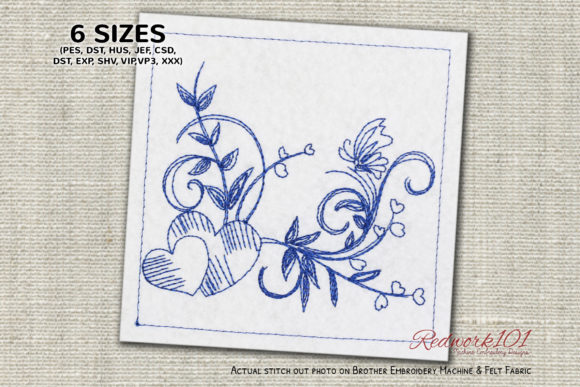 Valentine Butterfly Embroidery Design