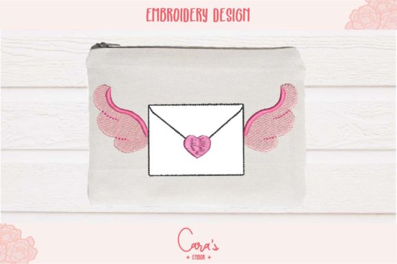 Winged Envelope Aplique